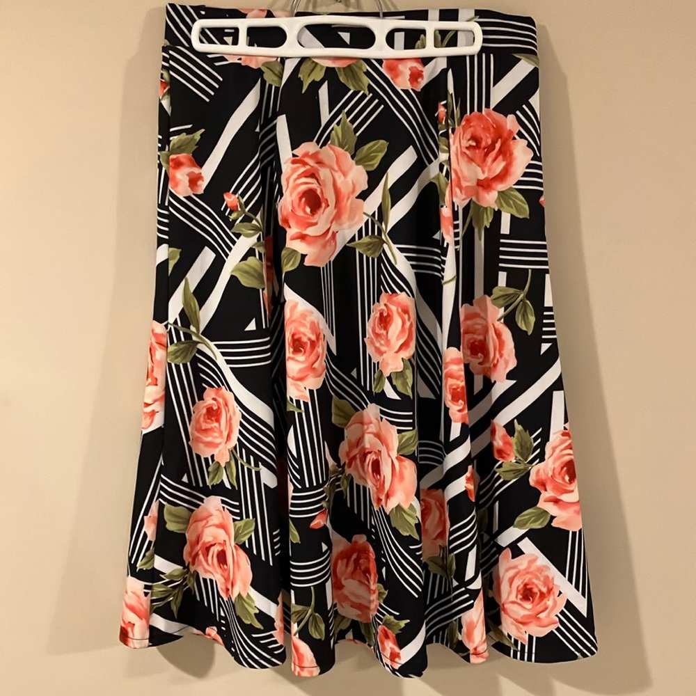 Grace Elements Pink and White Floral Blouse